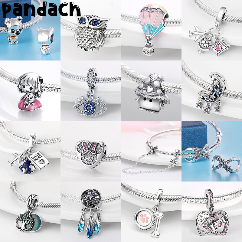 2023 New 925 Sterling Silver Charms  Beads Fit Pandora Bracelet DIY Jewelry For Women Pendants Girl Birthday Gift