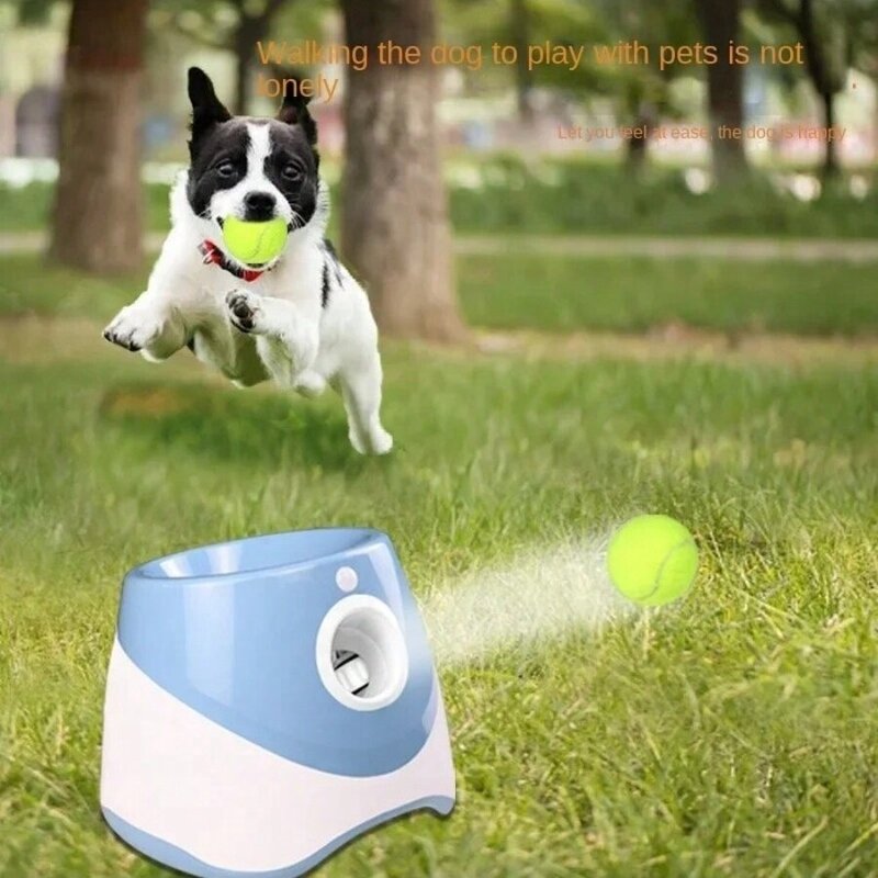 ของเล่นสุนัขลูกบอลปล่อยลูกบอลอัตโนมัติชาร์จระยะไกลเครื่องโยนสี่สีเครื่องขว้างลูกบอลของเล่นอัตโนมัติ