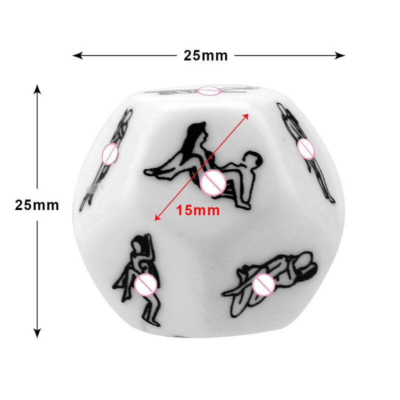 Adult Sexy Toys 12 Sides Sex Dice Erotic Love Posture Couple Humour Game Sexual Sexuels Position Foreplay Acrylic Cube Accessory