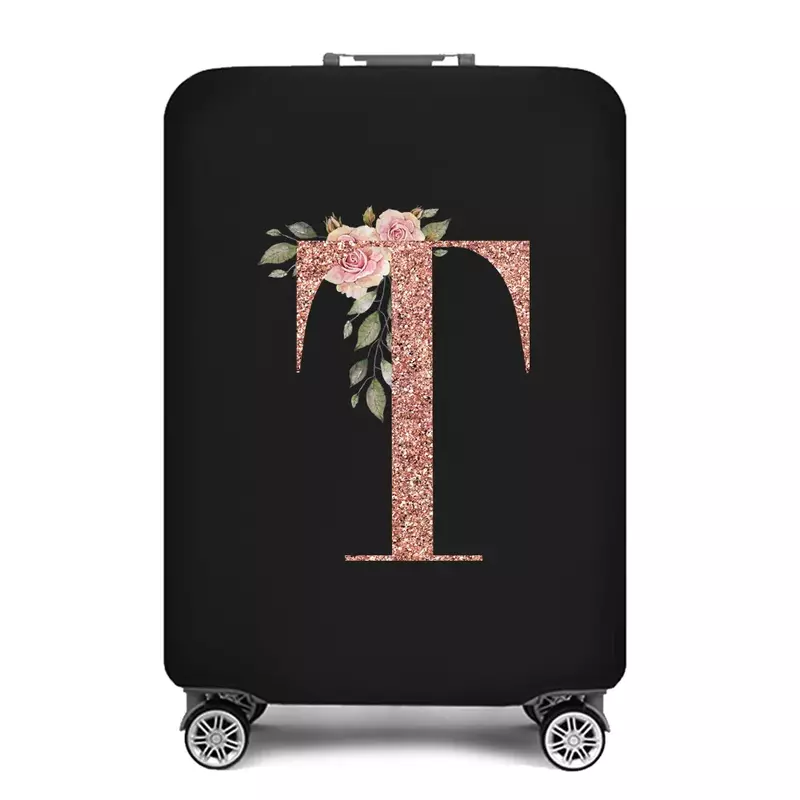 Funda protectora de equipaje para maleta, accesorio de viaje, serie oro rosa, 18-32 pulgadas, cubierta elástica para carrito