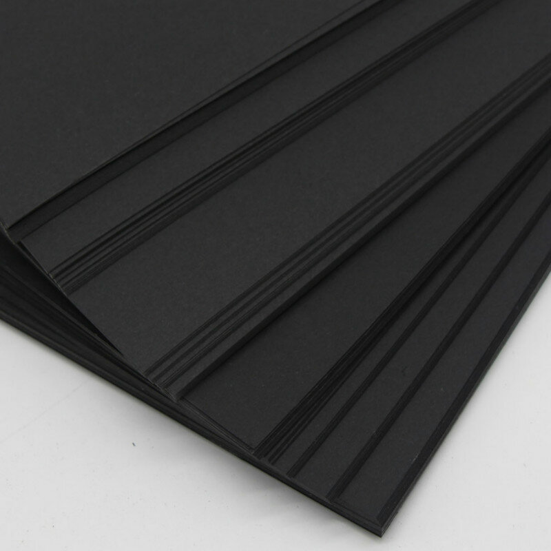80-350g carte di carta nere vuote Graffiti fai-da-te carta di carta nera A4 A3 4K 8K cartolina d'auguri cartone Scrapbook carta da disegno