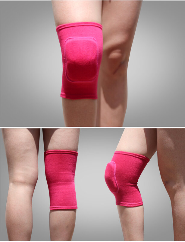 Mode sportcompressie kniebeschermers elastische kniebeschermer verdikte spons knieën brace ondersteuning voor dansende training