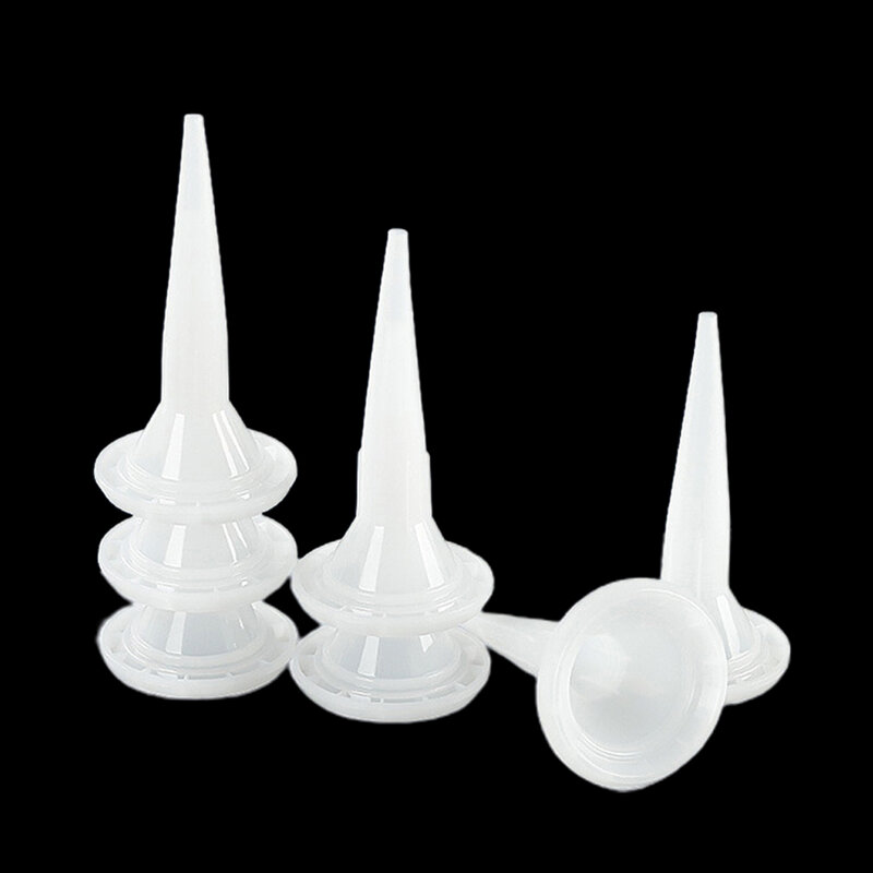 10pcs Universal Caulking Nozzle Structural Glue Nozzle Plastic Caulking Nozzle Tip For Construction Tools Accessories