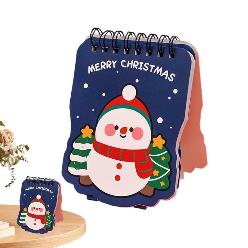 Feliz Natal Calendário para Casa, Pequeno Calendário de Mesa, Flexível Planner Tabela, Multifuncional Standing Desk Calendar