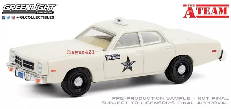 1:64 1978 Dodge Monaco Taxi Diecast Metal Alloy Model Car Toys For  Gift Collection W1026