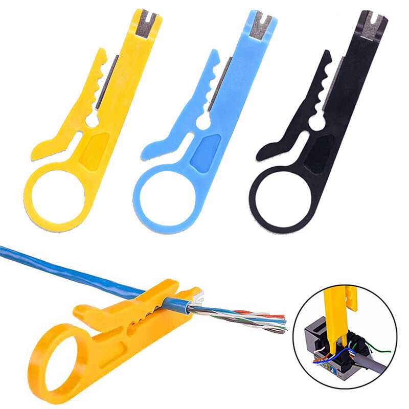 1 przewód PC striptizerka nóż szczypce do zaciskania narzędzie do zaciskania ściąganie izolacji z kabla przecinak do drutu narzędzia wielofunkcyjne linia cięcia wielofunkcyjne narzędzia ręczne