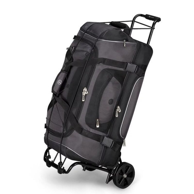 Складная тележка для багажа, черная, 39x13 дюймов (платформа 15 дюймов), 3 фунта пустая, емкость 75 фунтов