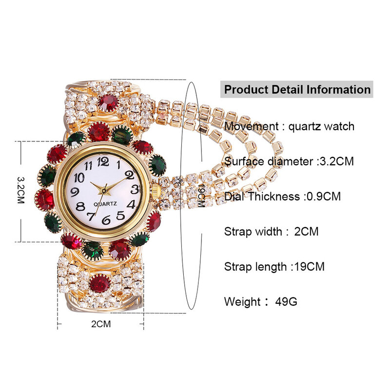 Women Quartz Watches Alloy Steel Tassel Bracelet Fashion Ladies Bangle Wristwatch