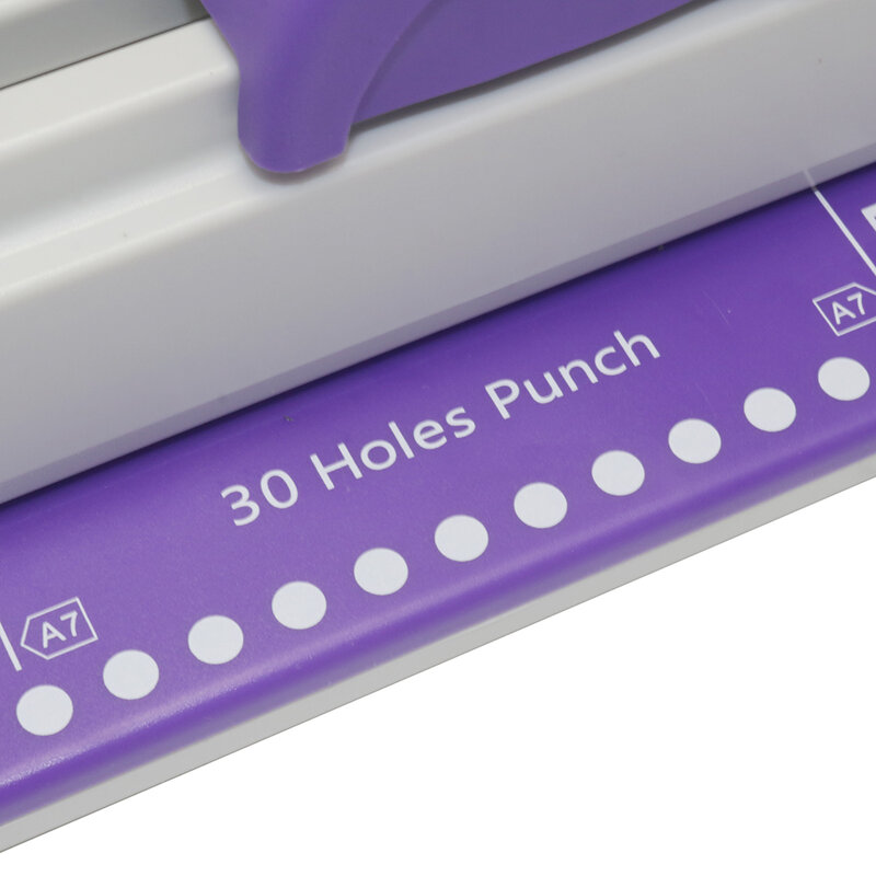 30 Holes Puncher Sliding Light Duty Paper Punch 30 Holes A4 B5 A5 A7 B7 A6 B6 Large Capacity 5 Sheets Hole Punch Paper Punch
