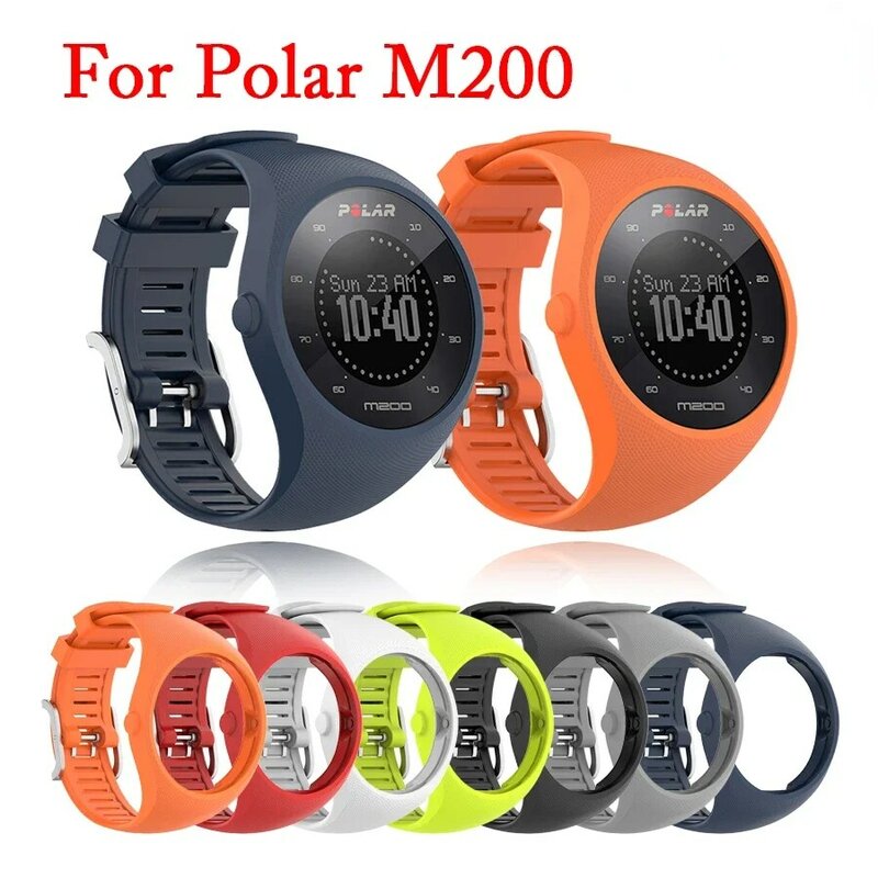 Gelang silikon lembut untuk Polar M200 jam tangan pintar tali pengganti untuk Polar M200 Band Smart Correa