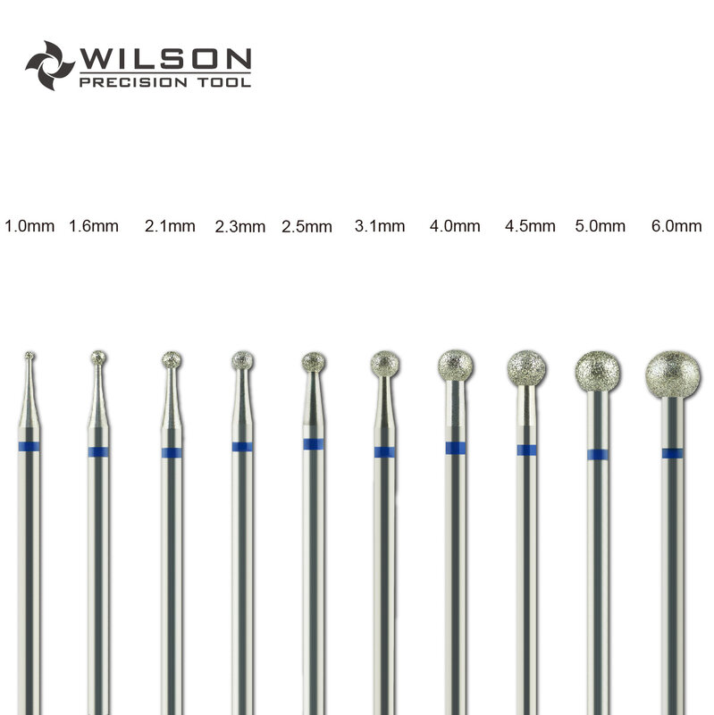 Punte diamantate a forma di palla WILSON-accessori per unghie/strumenti/Manicure/punte da trapano