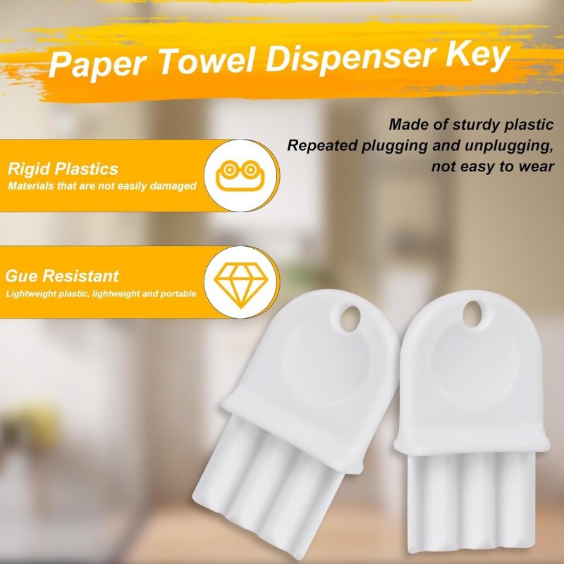 Dispensador de toallas de papel, juego de 10 dispensadores de papel higiénico, Compatible con las llaves de los dispensadores de toallas de papel de Corea del Pacific/gofres