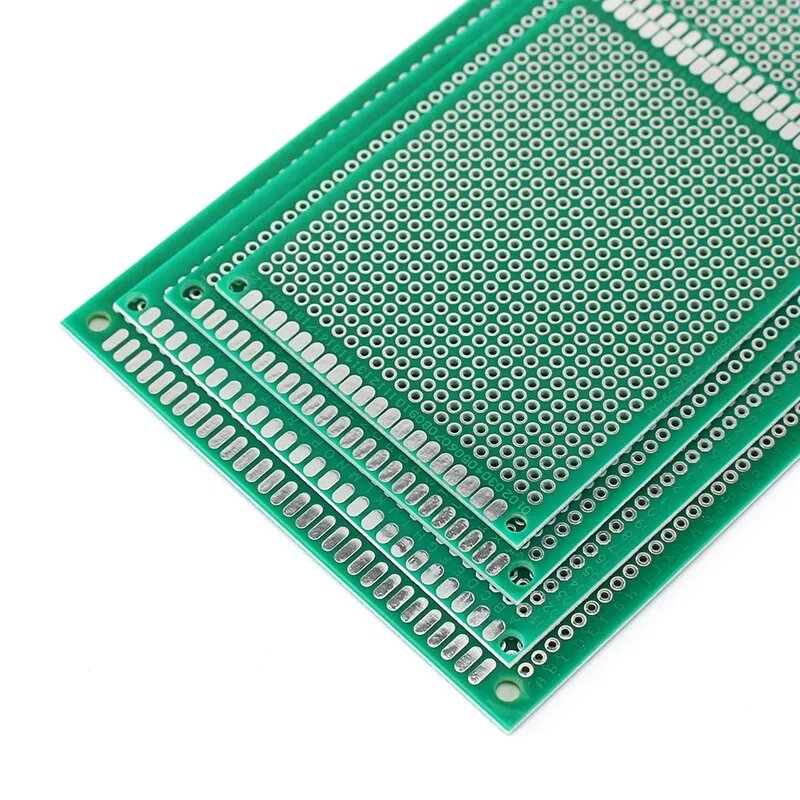 1ชิ้นแผงวงจร PCB ต้นแบบขนาด5x7ซม. 6x8ซม. 8X12ซม. 10x15ซม. แผงวงจรด้านเดียวแผงวงจร DIY อเนกประสงค์สำหรับ Arduino