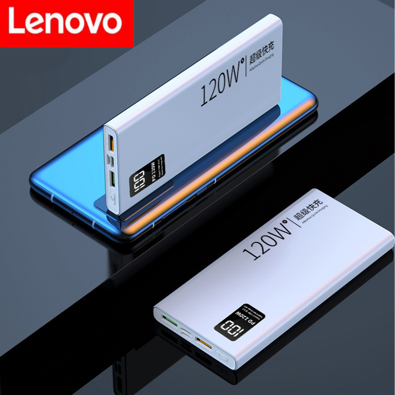 Lenovo 120W Super Snel Opladen 50000Mah Hoge Capaciteit Power Bank Draagbare Batterij Oplader Voor Xiaomi Iphone Samsung Huawei