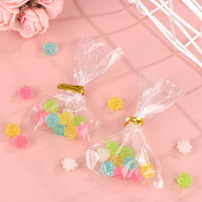 1Bag 1:12 Dollhouse Miniature Colorful Candy Model with Storage Bag For Doll House Living Scene Decor Kids Pretend Play Toys DIY