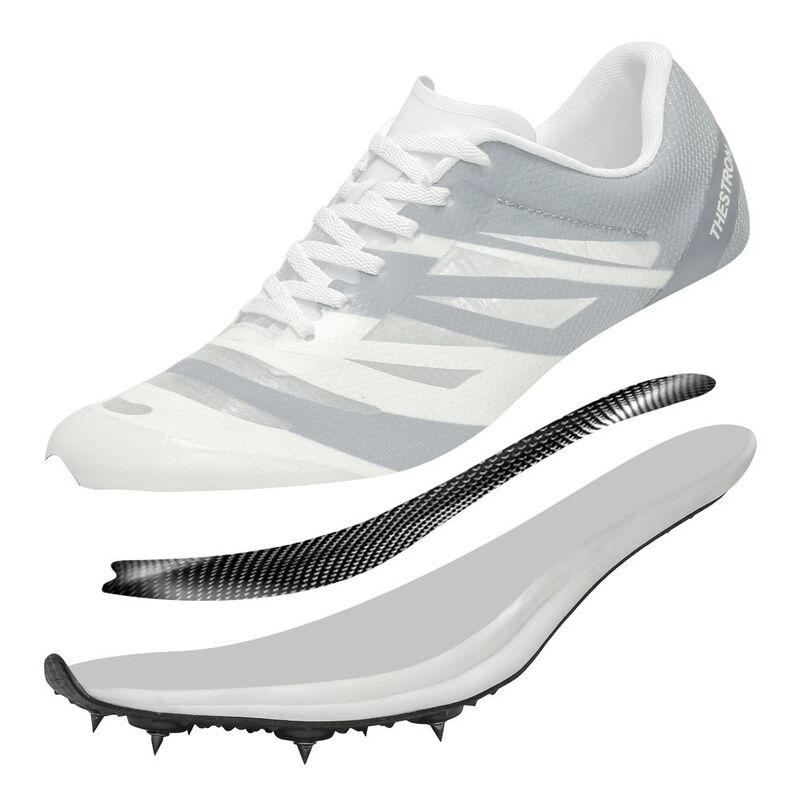 Carbon Plate Sprint Sneakers para Homem e Mulher, Profissional, Rebound, Pista, Campo, Evento, Curto, Corrida, Treino, 7 Spikes
