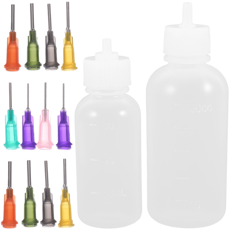 Pottery Tools Pottery Glaze Squeeze Bottle Pottery Glaze Bottles with Fine Tip Needle Tip Applicator