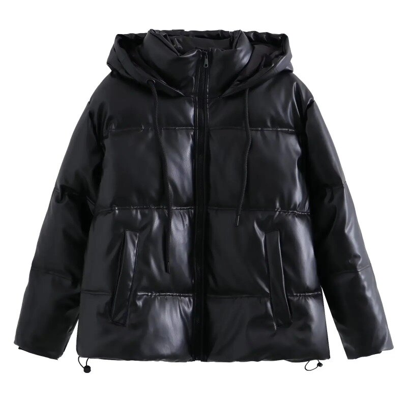 Зимнее женское холодное пальто TRAF ZR, зимние куртки для женщин, коллекция 2023 года, теплая женская верхняя одежда из искусственной кожи