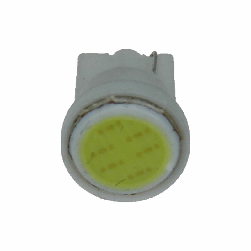 1 luz lateral blanca para coche T10 W5W, lámpara de marcador, 1 emisor COB SMD LED 1252 2450 2652 A068