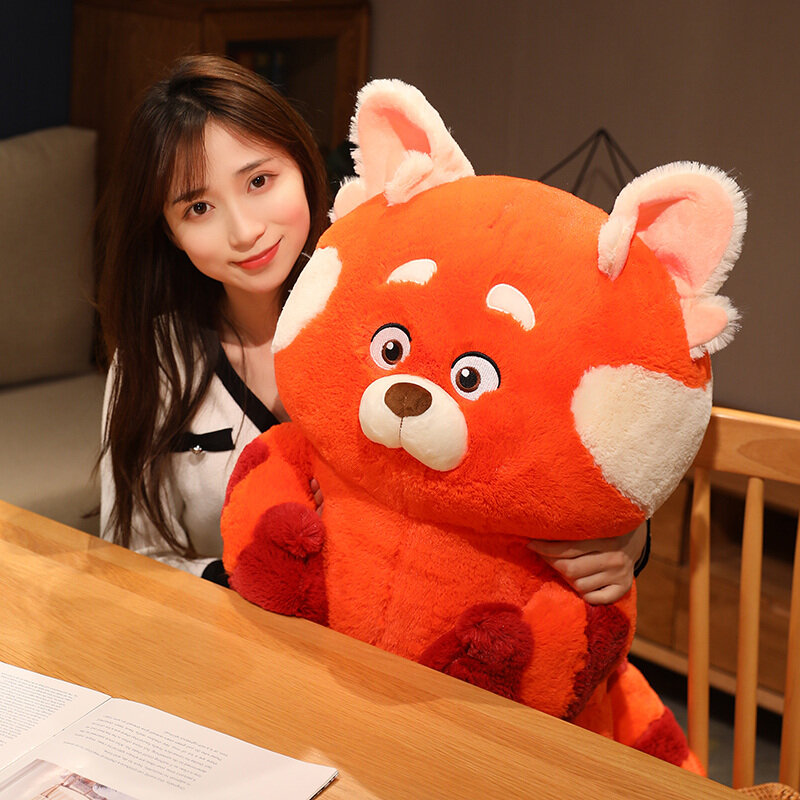 Nette Kawaii Variante Rot Panda Plüsch Puppe Spielzeug Mei Drehen Panda Nette Anime Gefüllte Puppe Mädchen Geburtstag Weihnachten Geschenk