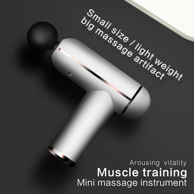 Novo display lcd arma de massagem portátil pistola de percussão massageador para o corpo pescoço tecido profundo relaxamento muscular gota alívio da dor