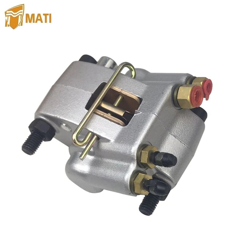 Mati Rear Brake Caliper Assembly for ATV Polaris Diesel 455 1999-2001 Sportsman 335 400 500 Worker 335 500 with Pads 1910553