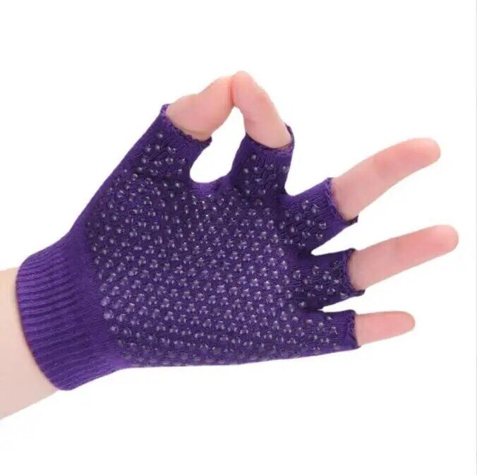 Перчатки для йоги, Женские Дышащие Нескользящие перчатки с открытыми пальцами для занятий йогой, велосипедные перчатки для горного велосипеда