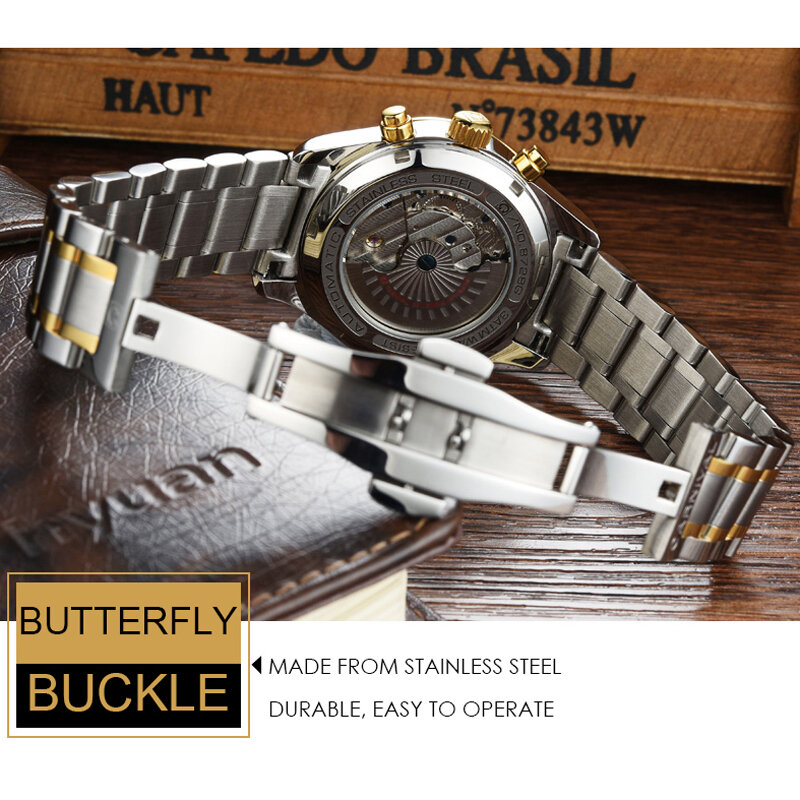 Watch Men CARNIVAL Brand Luxury Fashion Sports Tourbillon Watches Male Automatic Mechanical Watch Relogio Masculino