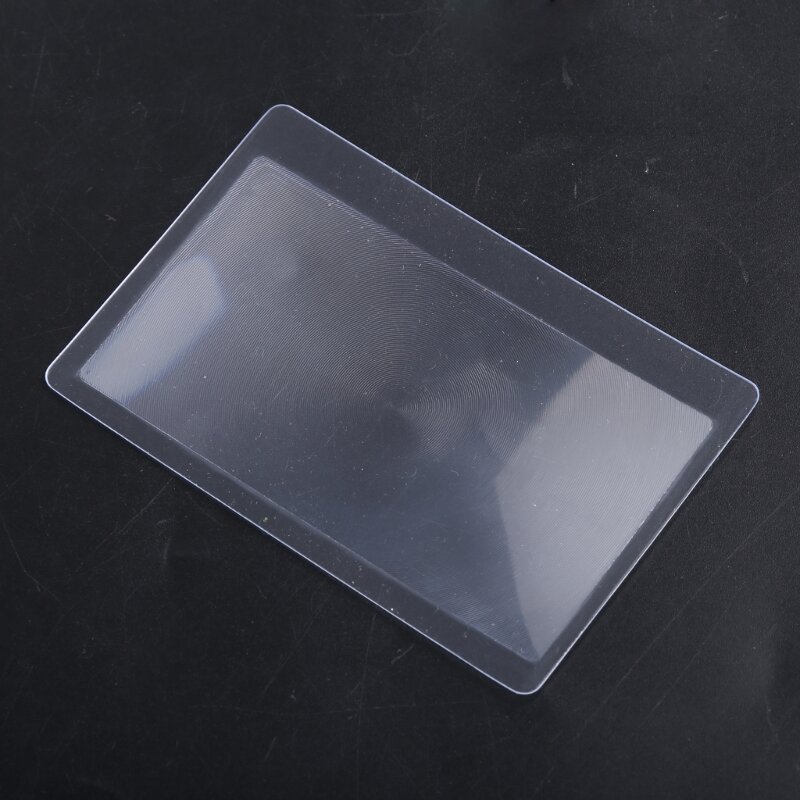 3x lupa bolso portátil fresnel-lente cartão crédito lupa carteira lentes ampliação jóias lupa-auxílio leitura