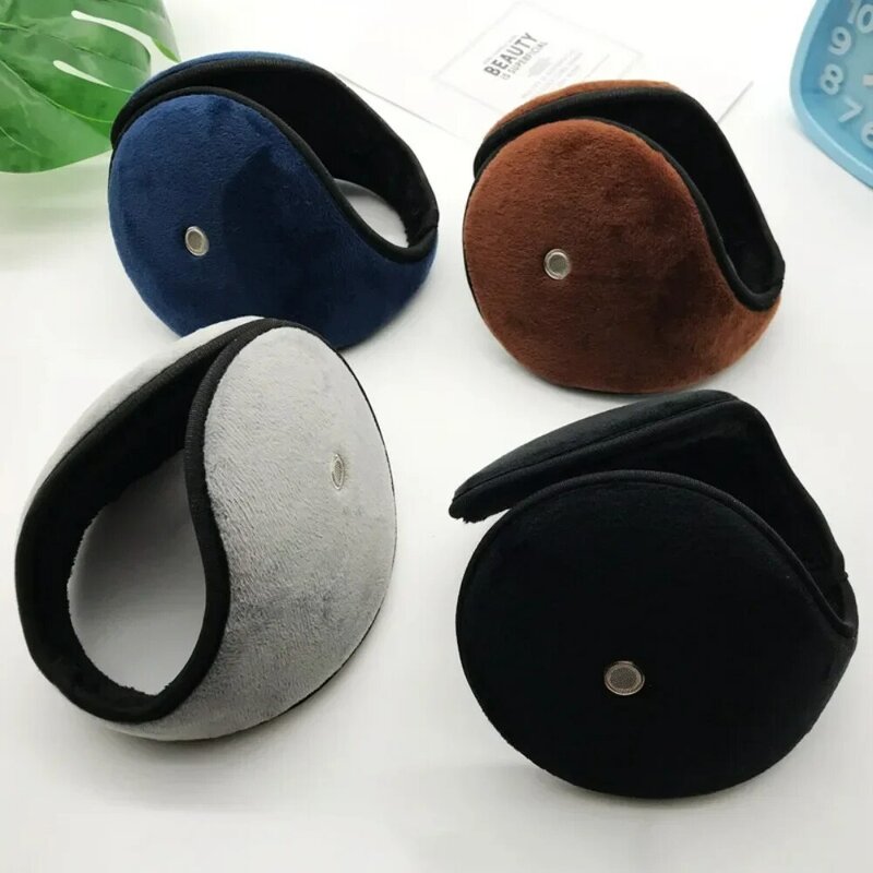Thicken Fur Earmuffs Unisex Ear Muffs Warm Headphones Winter Accessories for Men Women Plush Ear Warmer Ear Cover with Earpiece