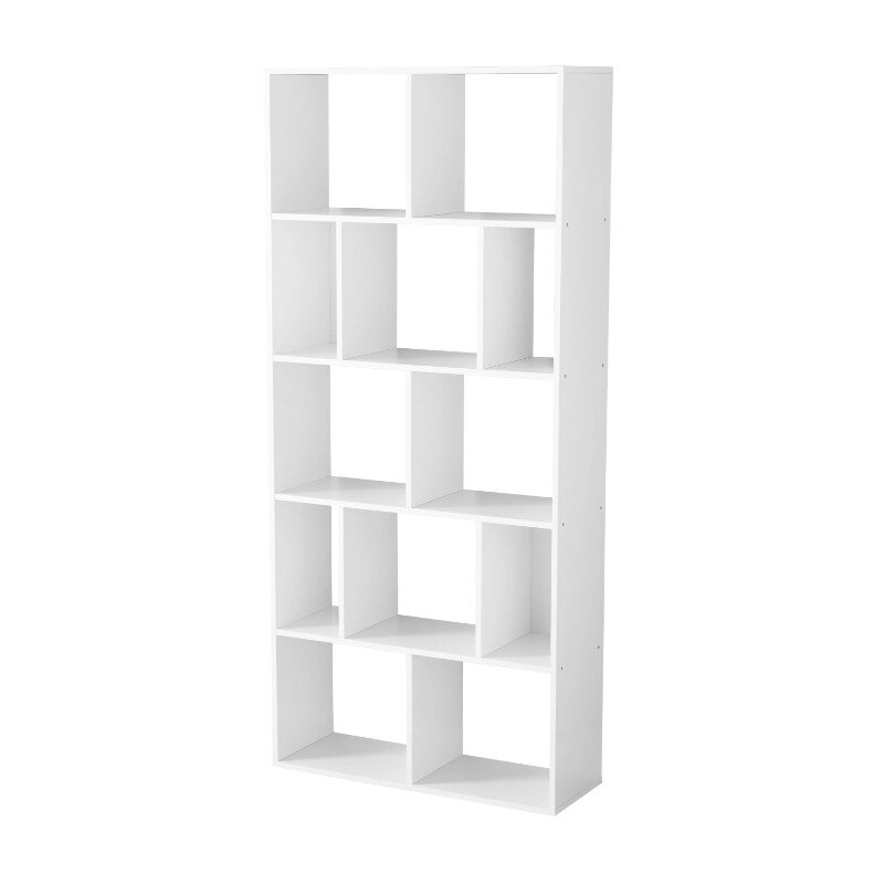 Pilastri libreria a 12 cubi, bianca