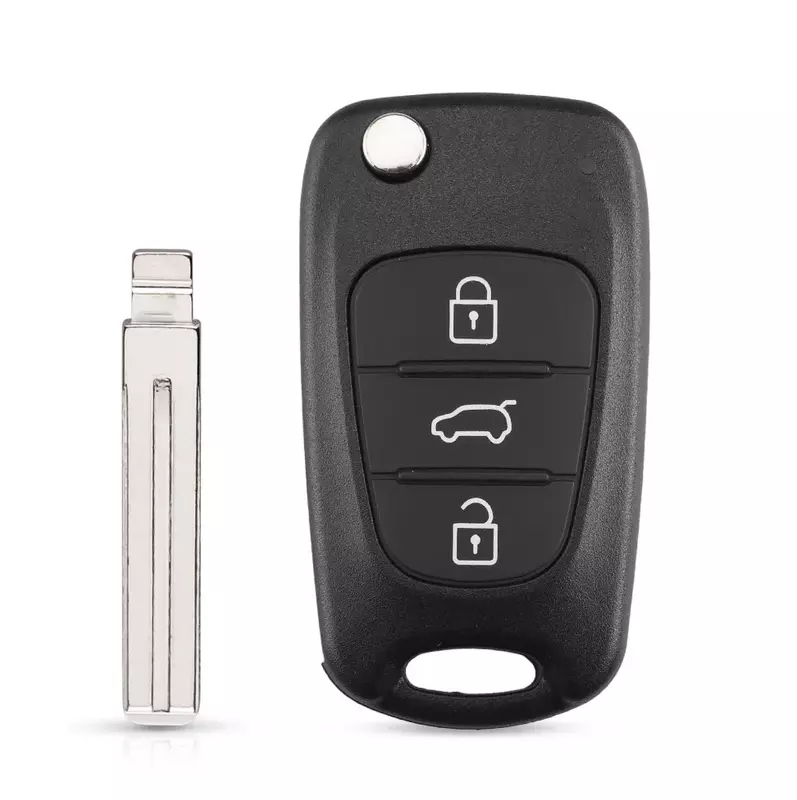 EllYYOU-Coque de clé à distance pliable à 3 boutons, étui pour clé à distance pour Hyundai I20, I30, feast 35, I35, Accent, Kia Picanto, Sportage, K5