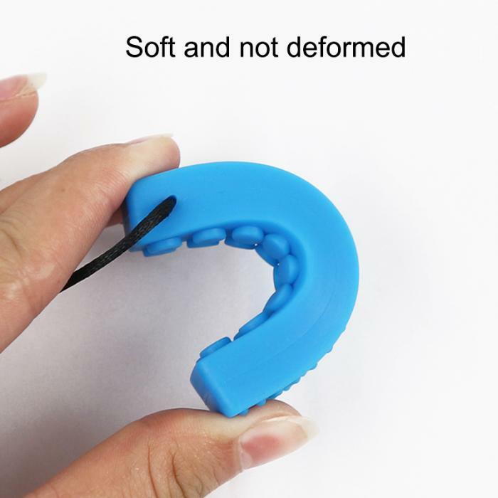 1 Buah Kalung Kunyah Sensorik Mainan Gigit Silikon Anak-anak Kenyal Bata Ujung Pensil Gigit Mainan Gigit Silikon untuk Anak-anak dengan Autisme