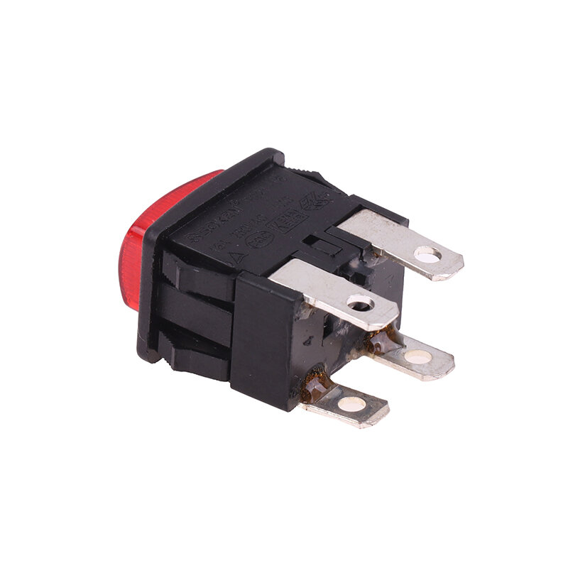 Interruptor de toque elétrico para aspirador de pó, vermelho, auto-bloqueio, ligar, desligar botão Rocker, aquecedor de luz, 4 pinos, 16A, PS21-16