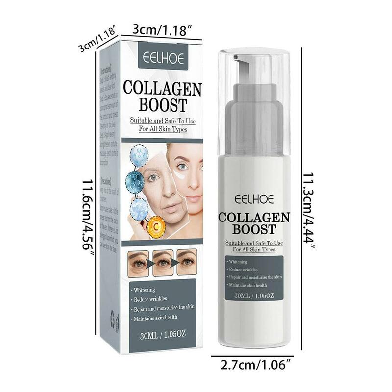 1pcs Collagen Boost Serum Anti-Aging Dark Spot Corrector Anti-wrinkle Face Cream Fade Fine Lines Women Skin Care 30ml