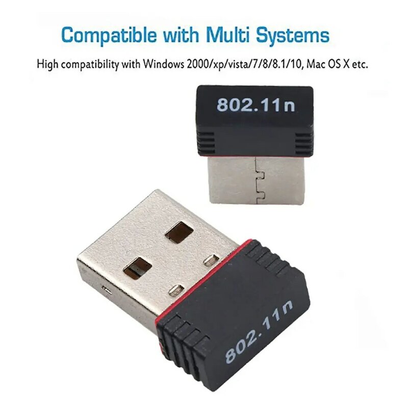 Mini WiFi Adapter 150M USB WiFi Antenna Wireless Computer Network Card 802.11n/g/b LAN+Antenna Wi-Fi Adapters