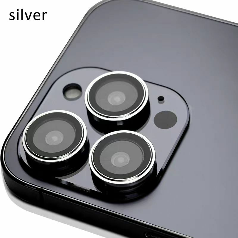 Protetor de lente de câmera para iPhone, Vidro Temperado 3D, Película Protetora, Proteção para iPhone 15, 14 Plus, 15 Pro Max