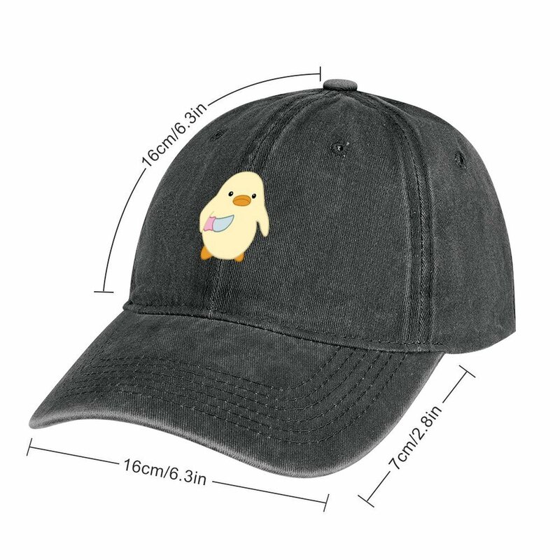 Pato com faca Meme for Children, Chapéu de cowboy, chapéu de sol para crianças, homens e mulheres