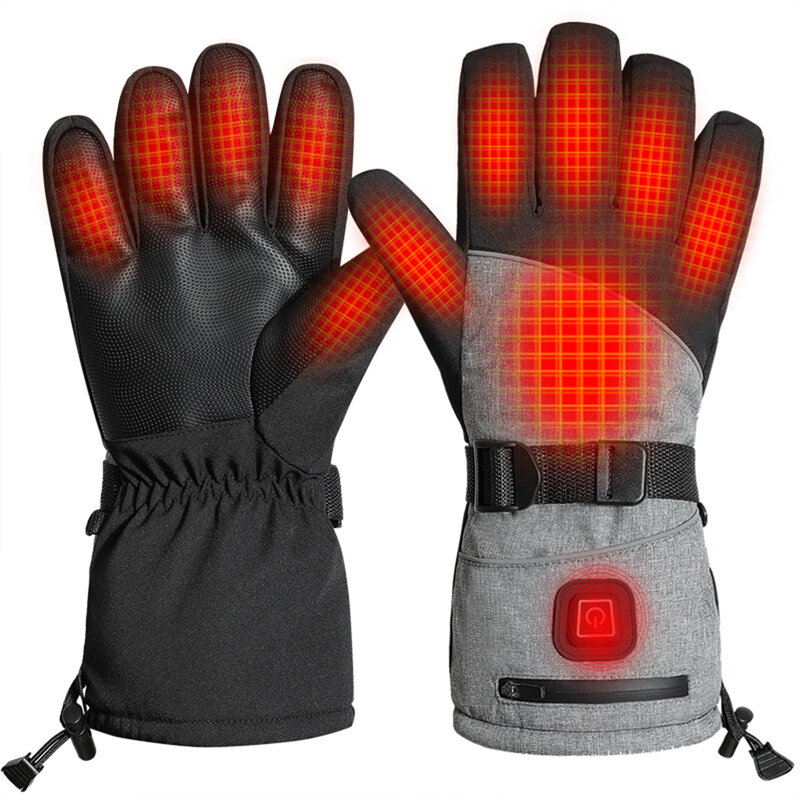 Guantes Térmicos recargables para motoristas, cómodos guantes de mano recargables, calefacción