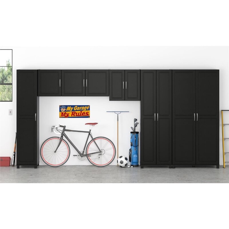 SystemBuild Evolution Kendall 24" Utility Storage Cabinet - Black