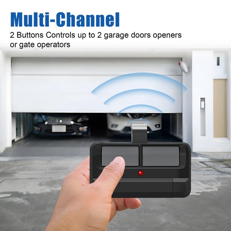 1 Piece 892LT Garage Door Opener Remote, 2-Button Security+ 2.0 Learning Remote Control Plastic Replaces 972Lm 372Lm 62Lm Remote