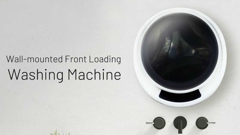 3kg Mini Wall Mounted Washing Machine Front Loading Travel Washing Machine Washing Machine With 100% Dryer