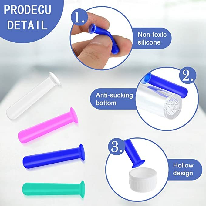 4 Pieces Universal Contacts Lens Inserter Suction Stick Pocket Lenses Applicator Container Box Organizer Accessories