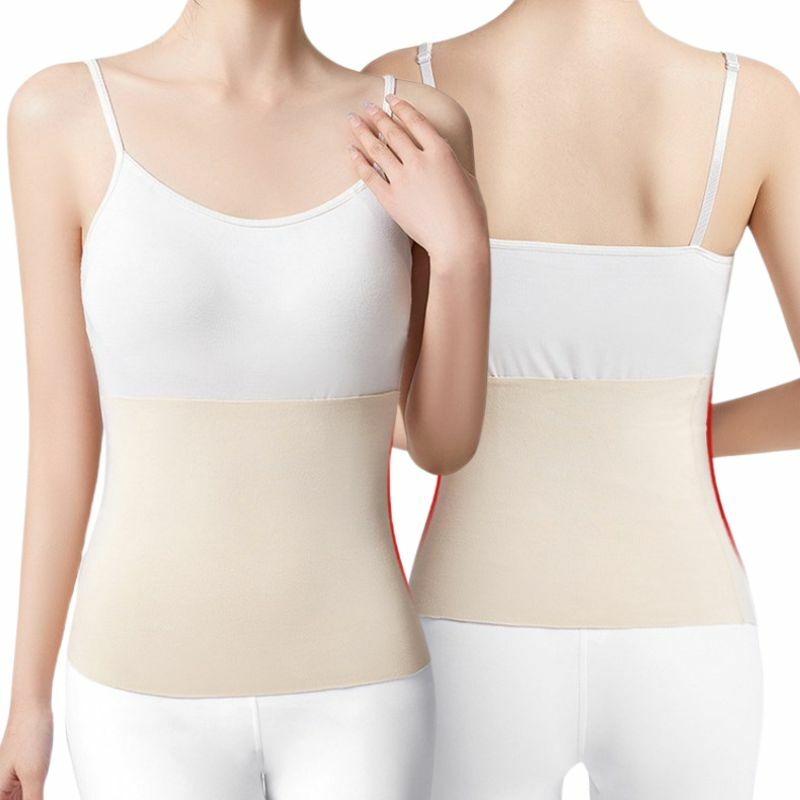 Antumn inverno caldo cintura velluto cotone spesso supporto in vita addome schiena tinta unita elastico protezione pancia e stomaco