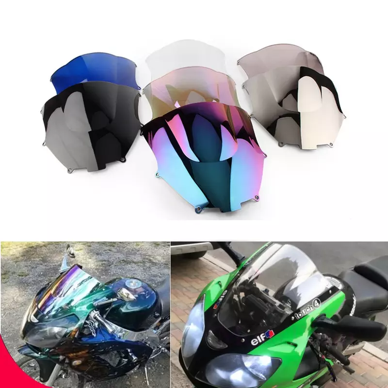 Protector de parabrisas para motocicleta, Deflector de pantalla para Kawasaki ninja ZX9R, 2000-2002, 2003, 2004, 2005, ZX 9R