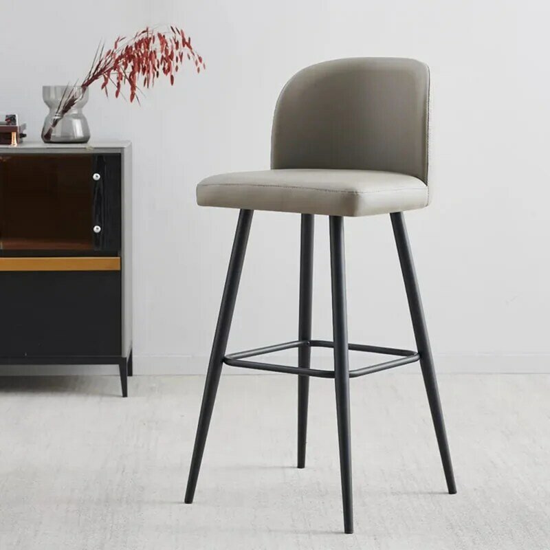 Modern Adjustable Bar Chairs Backrest Designer Bedrooms Portable Chairs Counter Stool Leather Tabourets De Bar Home Furniture