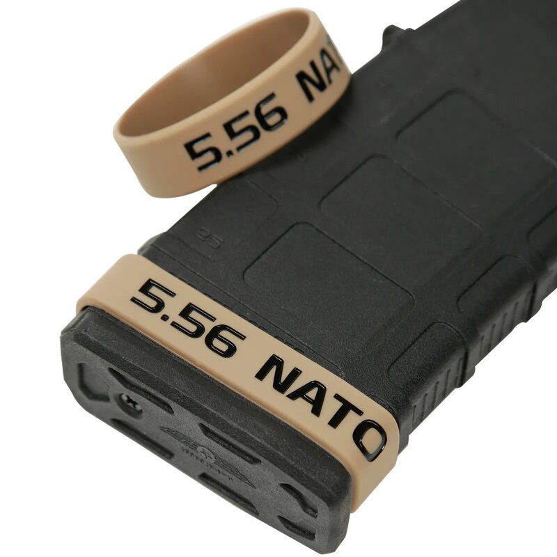 Banda de goma para marcar revistas Nato 6/12, paquete de 5,56, varios colores, envío rápido de EE. UU.