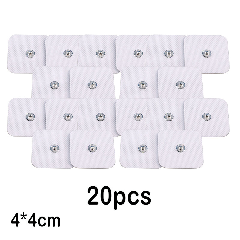 10/20pcs Replacement Electrode Pads 4*4/5*5cm Tens Electrodes for Muscle Stimulator Tens Machine Pads Support Massager Patch