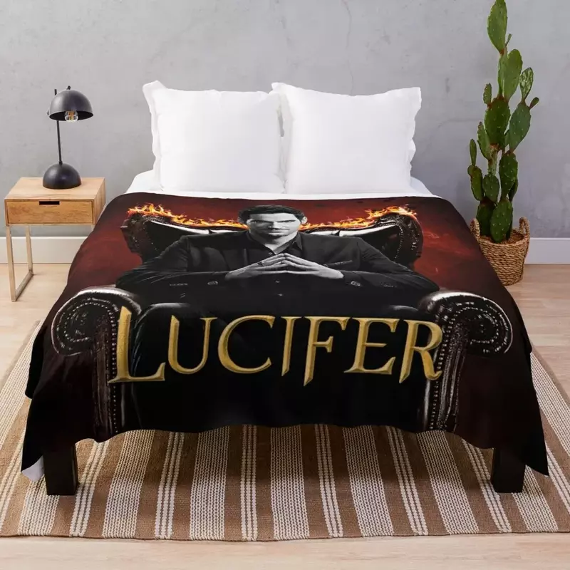 Lucyfer koc dekoracje podróżne łóżka luźne miękkie koce w kratę