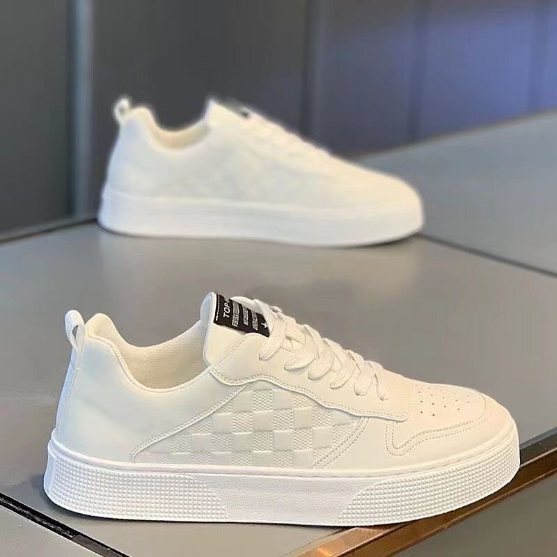 Men Running Shoes 2024 New Comfortable Trend Board Shoes for Men Fashion White Casual Leather Men‘s Sneakers Men Casual Shoes